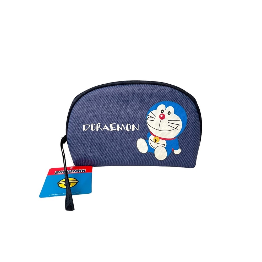 Doraemon Stationery School Pouch Dome Shape Mini Bag Anime Manga Blue Cat NEW